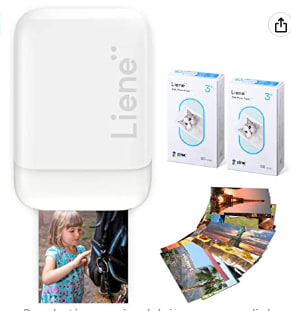 Impresora de Fotos Portátil Liene a 95,99€