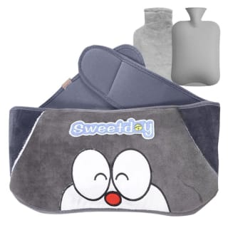 Bolsa de Agua Caliente con Funda de Felpa Suave, 1L por 6,99€