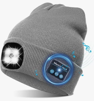TAGVO Draadloze Muziek Muts met Licht, BT 5.0 voor €12,78 met de kortingscode