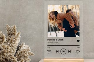 Muziekbordje met eigen foto voor maar €13,95 (met de code) incl verzending