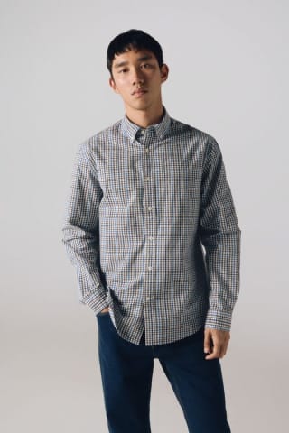 Camisa de cuadros popelín para Hombre Cortefiel por 15.99€