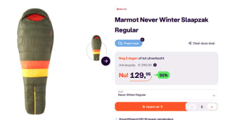 Marmot Never Winter Slaapzak Regular voor €129,95 bij Ibood