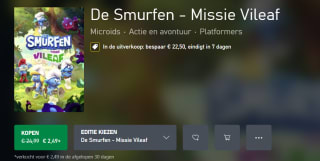 De Smurfen - Missie Vileaf voor €2,49 in de Xbox store