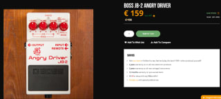 BOSS JB-2 Angry Driver pedal voor €159 bij Max Guitar