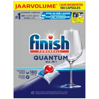 Finish Quantum /Powerball All-in-1 Vaatwastabletten 240/180 stuks voor €29,99 bij Kruidvat