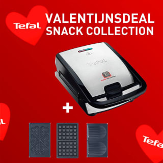 Tefal Snack Collection SW853D + extra Hartvormige wafelplaten voor €89,99 bij Tefal