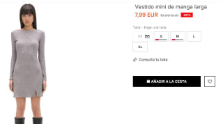 Vestido mini de manga larga para Mujer por 7.99€