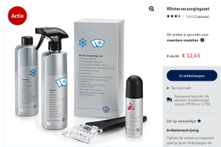 Winterverzorgingsset voor je auto van €24,90 voor €12,45