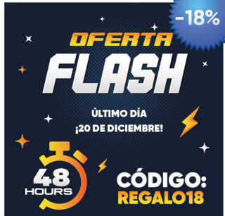 Ofertas Flash de un -18% para tus compras previas a Navidad!