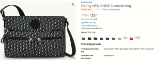 Kipling New Angie crossbody tas voor €25,47 bij Amazon