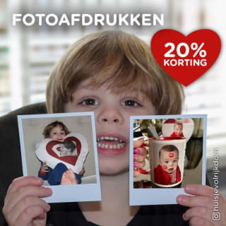20% korting op fotoafdrukken bij Smartphoto