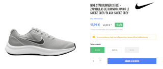 Preciazos en calzado Nike desde solo 17,99€
