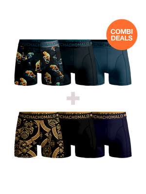 Muchachomalo Heren 3+3-Pack Boxershorts voor €43,96 bij Muchachomalo