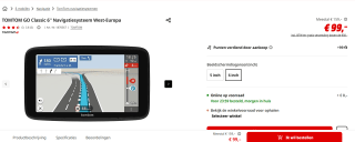 TomTom GO Classic 6 (2nd GEN) - Autonavigatie - Europa voor €99 bij de Mediamarkt