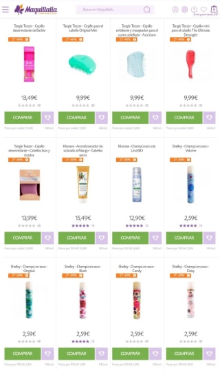 -40% de Descuento en la Segunda Unidad sección Cabello.