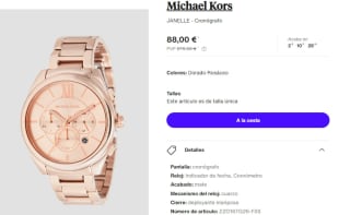 Reloj Cronografo para Mujer Michael Kors JANELLE por 88€