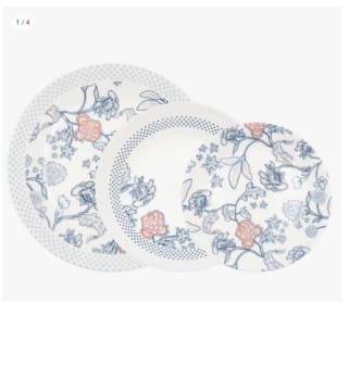 Vajilla 12 piezas opal azul Thelma Blue Arcopal por 7.14€