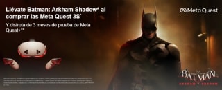 Gafas realidad mixta Meta Quest 3S 256 GB + Batman: Arkham Shadow + 3 meses Meta Quest por 389,99€
