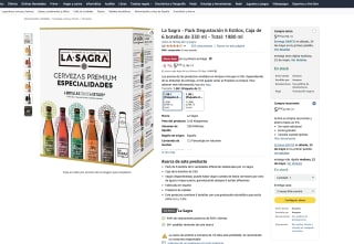 La Sagra Pack Degustación 6 Estilos Caja de 6 botellas de 330 ml por solo 5,50€