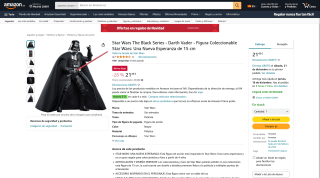 Star Wars The Black Series Darth Vader por 21,49€