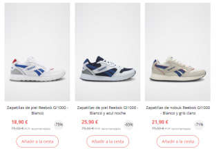Zapatillas Reebok desde solo 7,90€ para niñ@s y adultos