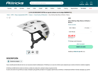 Abus MoDrop Mips Blanco Brillante Blanco desde 22,45€