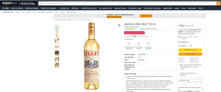 Blend de Vinho Aperitivo Lillet Blanc de 750 ml - R$ 73,41