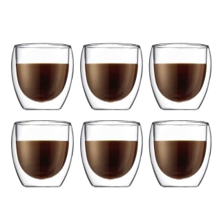 Bodum Pavina Dubbelwandig Glas - 0.25 l - 6 stuks voor €35,95 dmv code bij Bodum