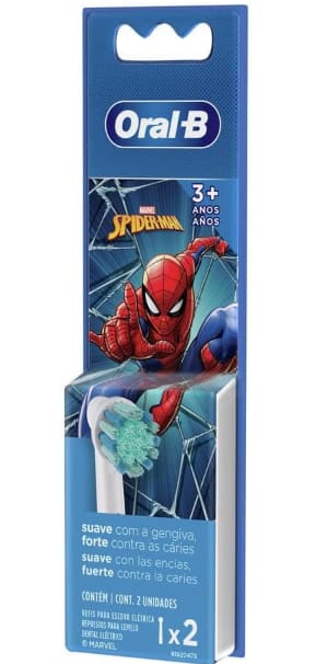 Oral B - Pack 2 Cabezales de Repuesto Infantiles Spiderman por $158 en Amazon