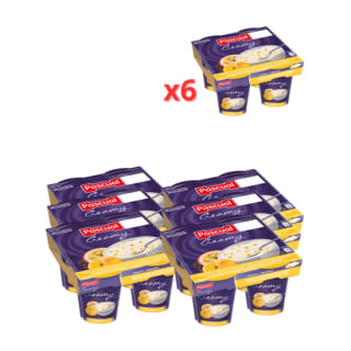 Pack Familiar: Pascual Creamy Yogur Cremoso Sabor Melocotón y Maracuyá (24 x 125 gr = 3000 gr) por 2.99€