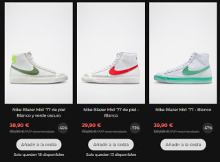 Zapatillas Nike desde ean solo 22,90€
