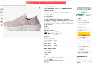 Skechers Grand Entry GO Walk Flex Mujer por solo 47,99€
