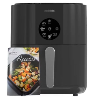Freidora de Aire 5.5 litros, Freidora Sin Aceite con 6 Programas por 30,25€