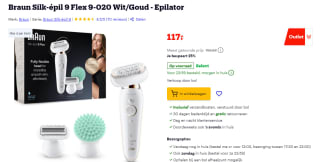 Braun Silk-épil 9 Flex 9020 Epilator voor €117 bij Bol en Amazon