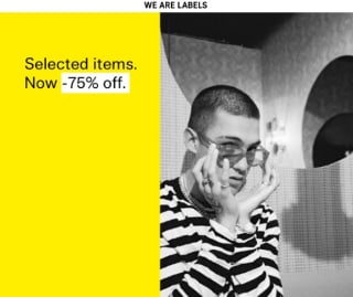 Tot 75% korting op de sale van We Are Labels