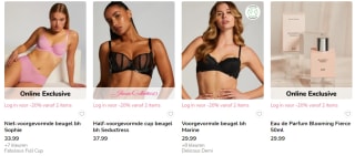 20% korting op de volledige collectie vanaf 2 stuks bij Hunkemöller