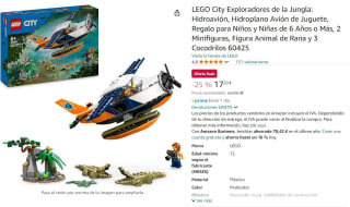 Set LEGO City Exploradores de la Jungla: Hidroavión por 17,20€
