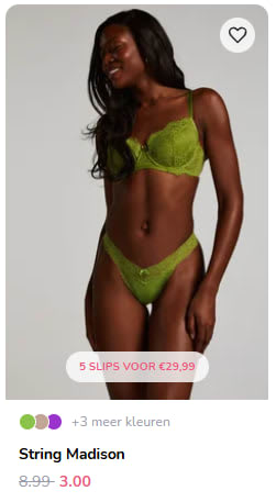 10% extra memberkorting op de sale van Hunkemöller