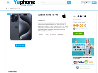 Apple iPhone 15 Pro 128GB Titanio azul a solo 949€