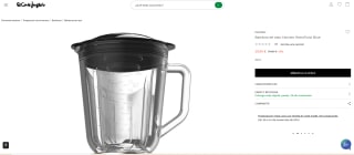 Cecotec Batidora de Vaso Retro RetroTwist Blue. 800W de Potencia Máxima, Función Pulse, Cuchilla de 4 Hojas con Recubrimiento de Titanio Negro y Jarra con 1L, Diseño Vintaj por 29,90€