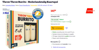 Throw Throw Burrito een treffend kaartspel voor €16,99 bij Bol