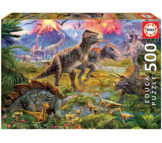 Educa puzzle Encuentro Dinosaurios 500 piezas0por 5,99€.