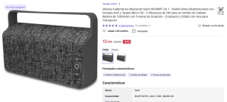 Altavoz Inalámbrico Bluetooth Havit SK559BT V4.1 por 12,99€