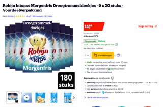 Robijn, Omo, Sun met kortingen tot 68% korting