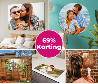 69% korting op het gehele assortiment bij Fotocadeau