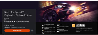 Need for Speed™ Payback - Deluxe Edition para Ps4 por 3,99€