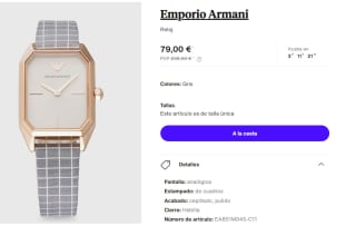 Reloj para Mujer Emporio Armani por 79€