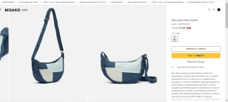 Bolso denim estilo riñonera por 10€