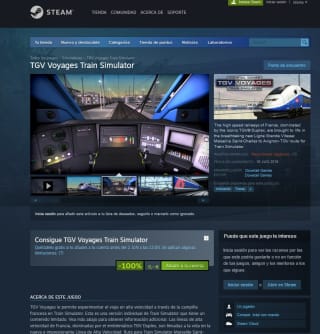 Juego simulador TGV Voyages Train Simulator Gratis con Steampowered