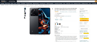 Smartphone da Xiaomi, modelo POCO X5 Pro de 256GB - R$ 2.217,52